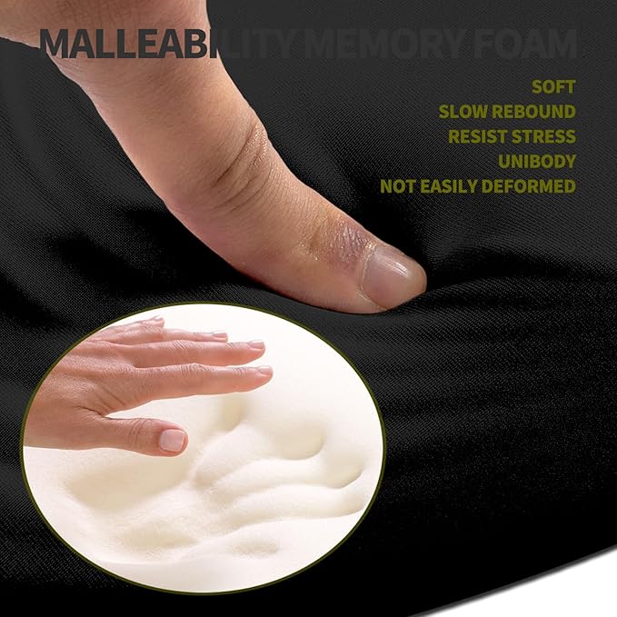 Hokafenle Ergonomic Mouse Pad Wrist Support, Terraced Slope Carpal Tunnel Wrist Pad for Mouse with Unibody Memory Foam, Wrist Rest Pain Relief Mousepad (Rocking, 11.8x7.9 in)