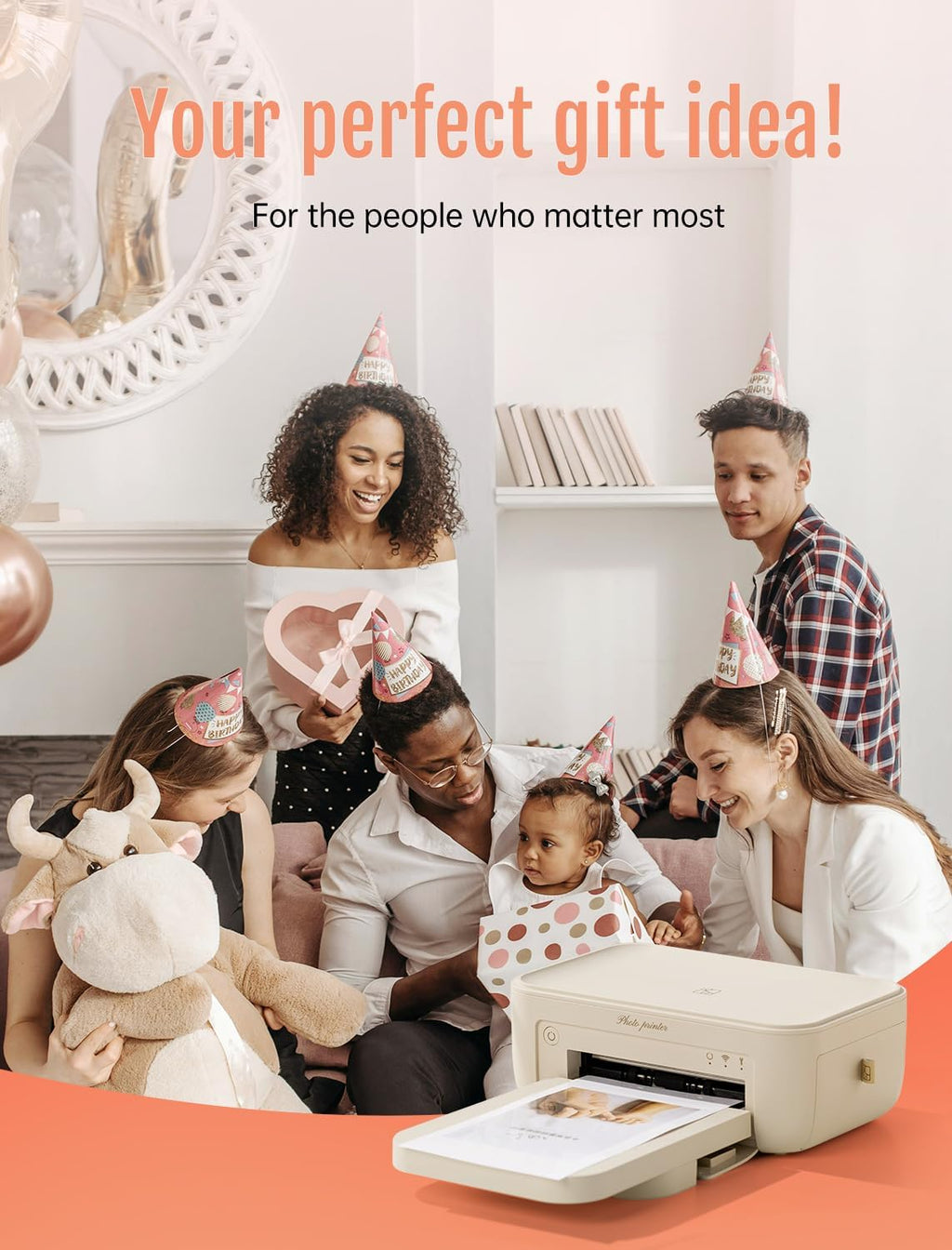 HPRT Photo Printer 4x6,+20 Sheets&1ribbon,Wi-Fi Wireless Instant Picture Printer for iPhone, Android, Smartphone, Thermal Dye-Sublimation, AR Video Printing,Portable Photo Printers for Home Use