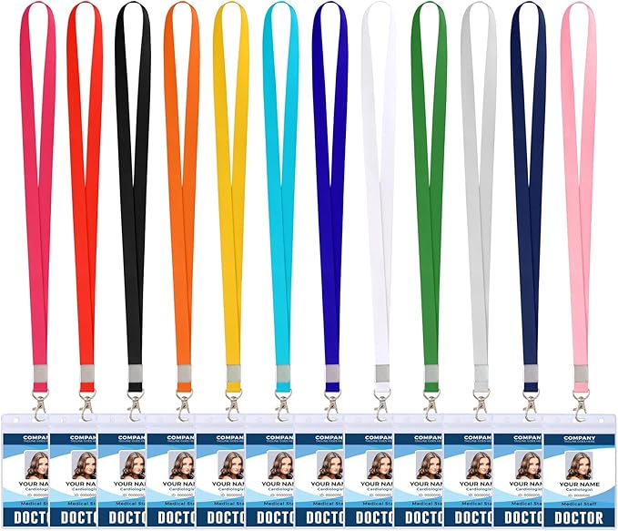 Lanyards for ID Badges, Red