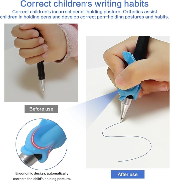 Grooved book magic pens for kids disappearing ink pens and reusable grooved handwriting practice or grooved writing books for kids 3-5, children magic copy books, invisible ink pen refills.