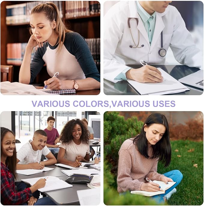 Retractable Shuttle Pens, 12 Count 4-in-1 Multicolor Ballpoint Pens 1.0mm Retractable Pens with Carabiner Clip Ballpoint Gift Pens for Office School Supplies Students Adults Kids Nurses