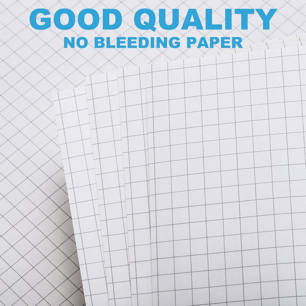 PATIKIL A5 Grid Refill Paper 6-Ring Binder Loose Leaf Planner Filler Paper Planner Inserts, 160 Sheets/320 Pages, Lined