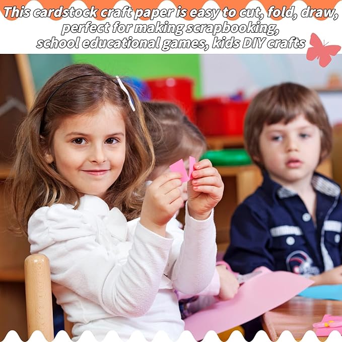 Colored Cardstock Bulk 300 sheets, A4 Cardstock Paper 30 Assorted Colors Construction Paper, Card Stock Printer Paper Scrapbooking Supplies for Diy Crafts Cricut Card Making, 65LB/180 GSM