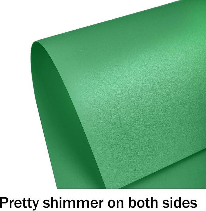Green Shimmer Cardstock 8.5 x 11 Green Paper, Goefun 24 Sheets 80lb Card Stock Printer Paper for Christmas, Invitations, Certificates, Crafts, Card Making