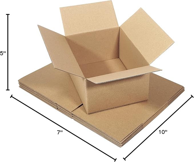 SAI Premium Corrugated Moving Box (10-Pack) (10x7x5, Kraft (5pack))