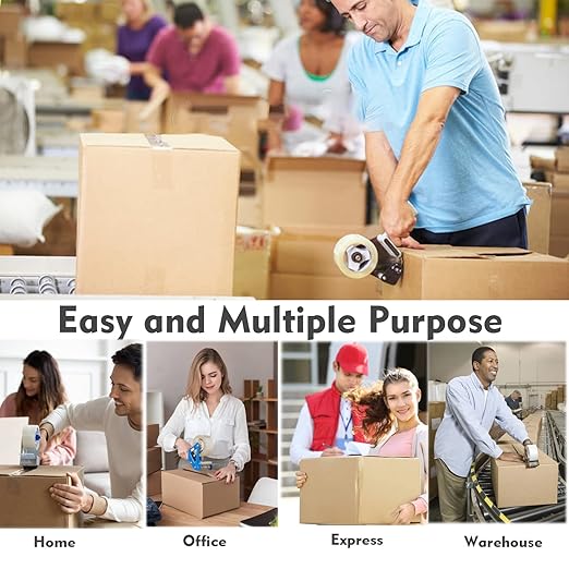 Packing Tape Refill Rolls Heavy Duty 36 Rolls Sealing Great for Packing Box Shipping and Moving Supplies Packaging 1.88" x 65 Yards 3" Core 2.7 Mil Thick