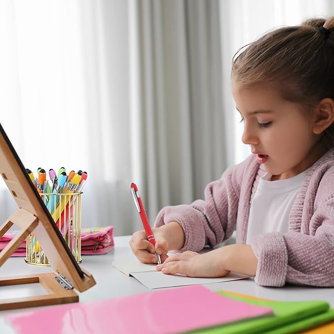 Zonon 12 Pieces Inspirational Pens Bulk Easter Basket Stuffers Motivational Quotes Ballpoint Pens with Stylus Tip Inspirational Gifts for School Office Teachers(Pastel Colors,Classic Style)