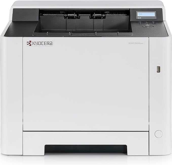 KYOCERA ECOSYS PA2100cwx Color Laser Printer up to 22 ppm, Standard 1200dpi, Wireless & Wi-Fi Direct Capability, 512 MB Memory, USB, 2 Line LCD Screen, High-Speed Gigabit Ethernet Interface
