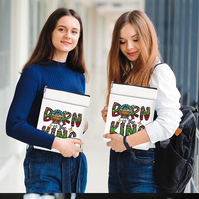 Inspirational Western Faith Christian Gifts Book Sleeve Book Cover Religious Cowgirl Accessories for Women Teacher BFF Friendship Christmas Birthday Book Lovers Gifts Book Protector with Zipper