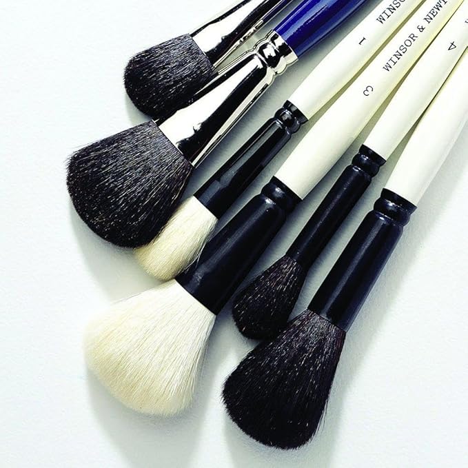 Winsor & Newton 5224001 Series 240 Goat Hair Short Handle Brush-Wash #1, 1