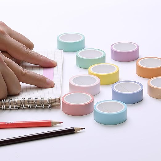 Mr. Pen- Washi Tape Set, 10 Pack, Decorative Tape, Washi Tapes, Colored Tape, Scrapbook Tape, Scrapbook Washi Tape for Journaling, Craft Tape, Washy Tape, Washy-Tape