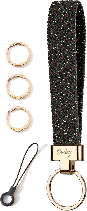 SENLLY Wristlet Lanyard, Stretchy Keychain Holder, Original Elastic Anti-Drop Design Keyring