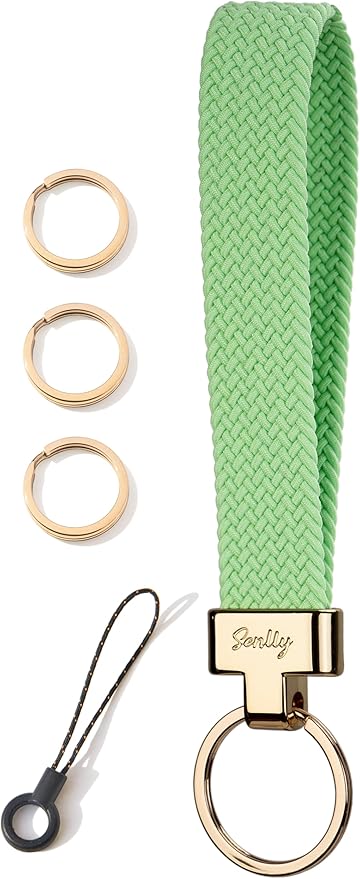 SENLLY Wristlet Lanyard, Stretchy Keychain Holder, Original Elastic Anti-Drop Design Keyring