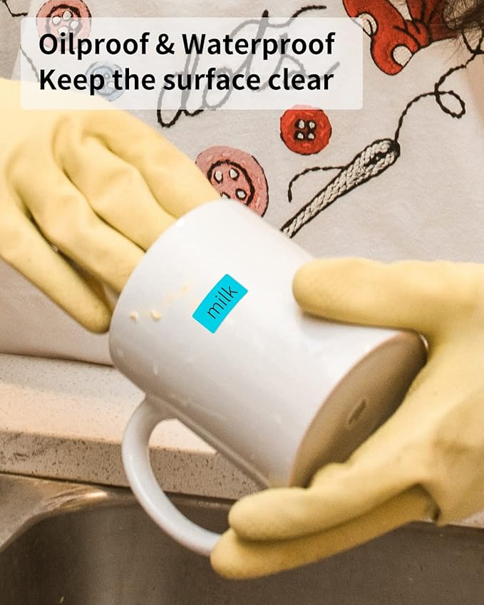 iEager Label Maker Tape, 15mm x 30mm, Blue Sticker Thermal Paper, Household Storage Labels, Self-Adhesive Label Tape, Set of 3