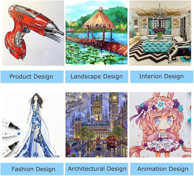 Caliart Markers, 168 Colors Dual Tip Art Markers Sketch Pens, Easter Basket Stuffers for Kids Teens Toddler, Permanent Alcohol Based Markers for Adult Book Eggs Decorations Gift Drawing Supplies Kit