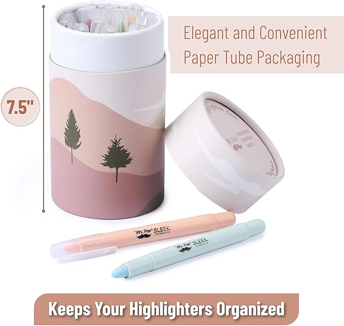 Mr. Pen- Gel Highlighter Set, 16 Pack, Assorted Colors, Bible Highlighters No Bleed Gift Set, No Bleed Highlighters, Bible Highlighter, Gel Highlighters for Bibles