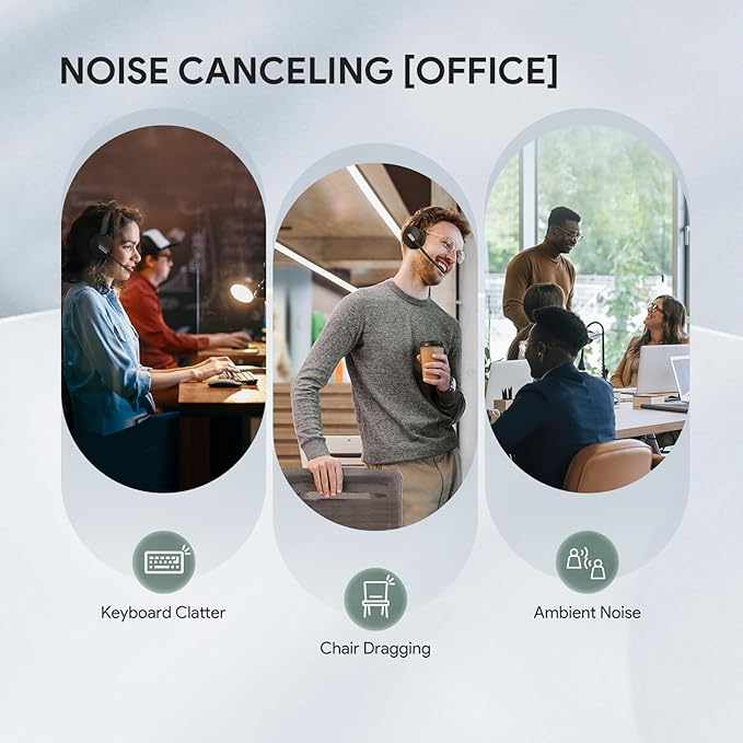 Yealink BH70 Mono Wireless Bluetooth Headset with Microphone for Work, up to 35h Talking Battery Life, 3-Mic Noise Cancellation, 91g Lightweight Microsoft Teams Certified Work Headsets for PC, USB-A