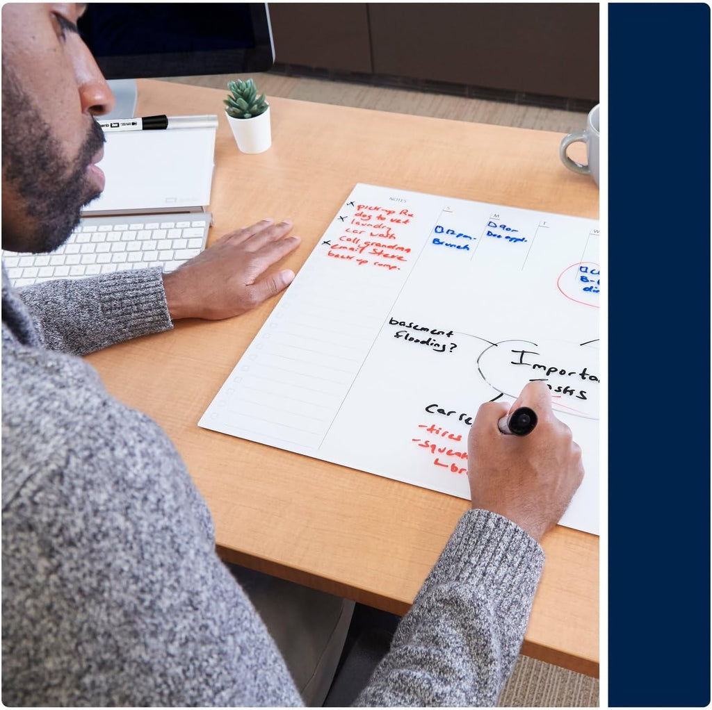 Quartet Dry Erase Markers, Chisel Tip White Board Dry Erase Markers with DryGuard Ink Protection, Office Essentials, Black, 36 Pack (Q120Z02-R)