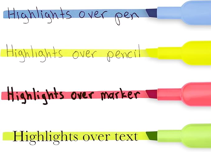 Sharpie Tank Style Bulk Highlighters, Chisel Tip Highlighter Marker Set, Journal Highlighters, Office And Teacher Supplies, Fluorescent And Pastel Highlighters, 12 Assorted Fashion Colors, 36 Count