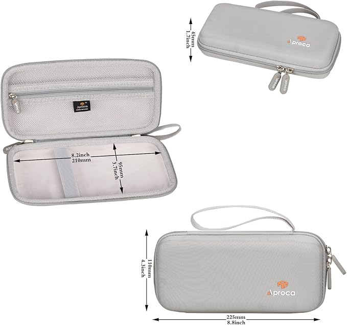 Aproca Grey Hard Storage Portable Case, for Casio fx-9750GIII, Standard Graphing Calculator