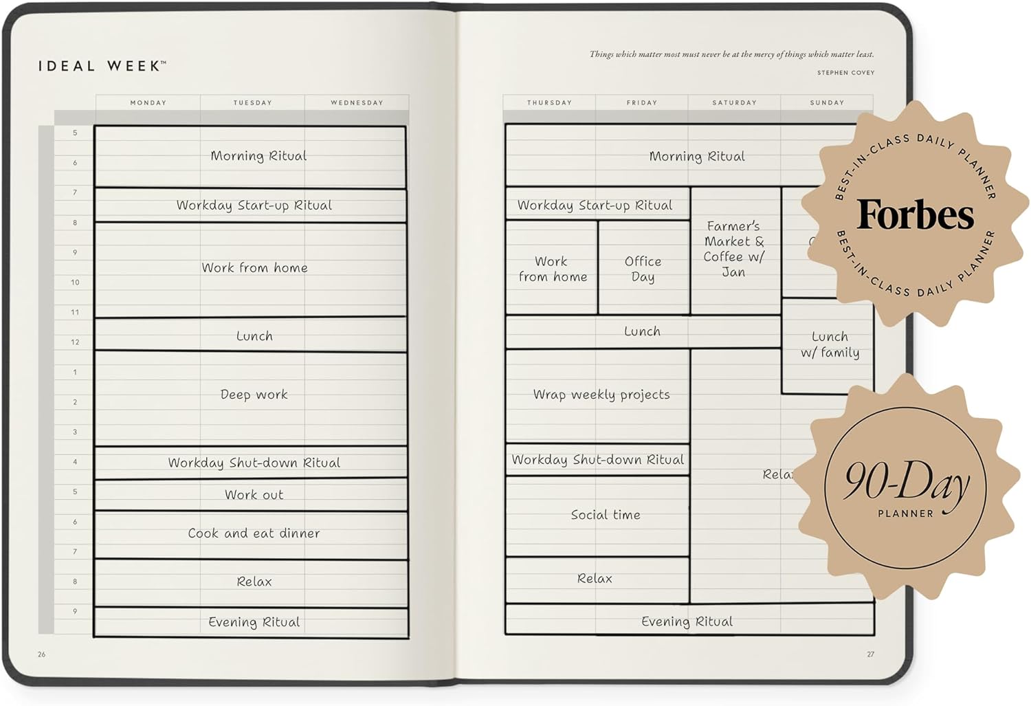 Full Focus Navy Linen Planner by Michael Hyatt - The #1 Daily Planner to Increase Focus, Eliminate Overwhelm, and Achieve Your Biggest Goals - Hardcover