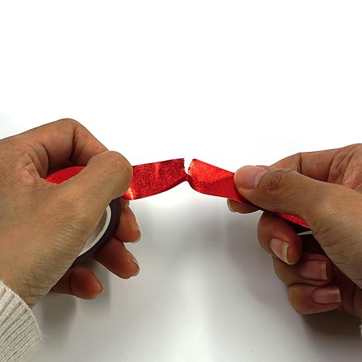 Red foil washi Tape for Wall Decorative Tape for Crafts Washy-Tape Mirror Tape Red Strips for Wall Decor Self Adhesive Masking Tape 0.59in x33FT