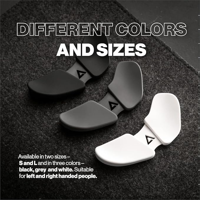 DELTAHUB Carpio 2.0 - Right-Handed Truly Ergonomic Wrist Rest for Mouse, Carpal Tunnel Support, Pain Relief, Anti-Fatigue, Easy Glide, Sleek, Office, Computer, Laptop, Gaming - Large, Black