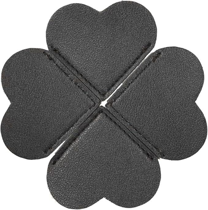 6Pcs Colorful Leather Bookmarks with Heart Shape, Portable Leather Book Page Corner Marker Heart-Shaped Page Clip 2''x2.2'' Gift, Reading Bookmarks Art Gifts, Book Covers and Book Accessories (Heart)