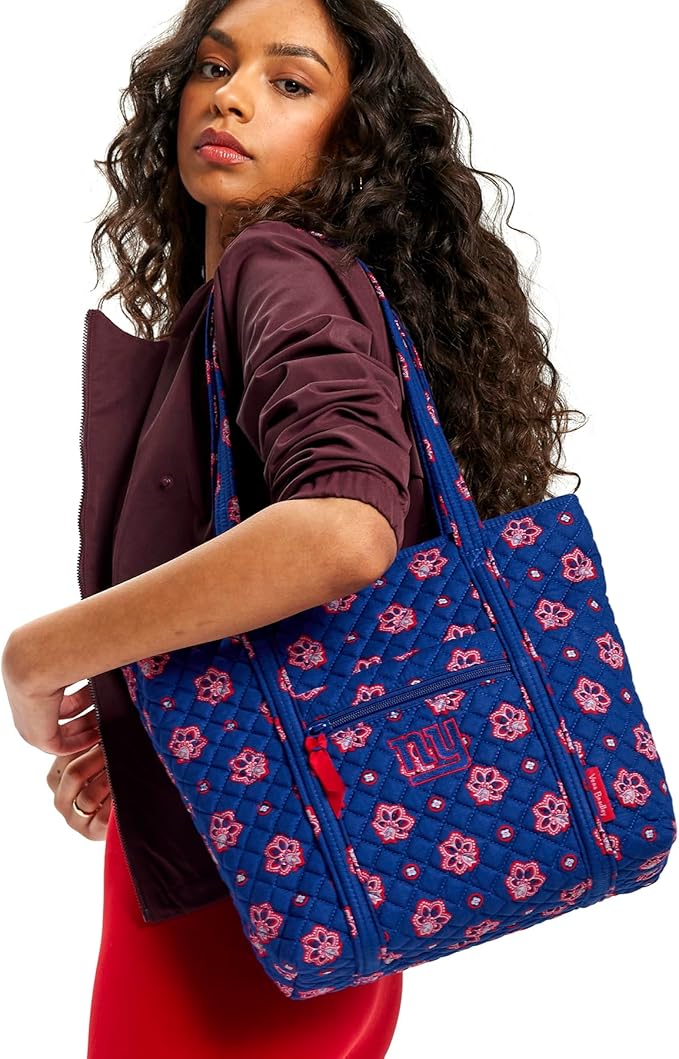 Vera Bradley Women's Cotton NFL Small Vera Tote Bag (Multiple Teams Available)