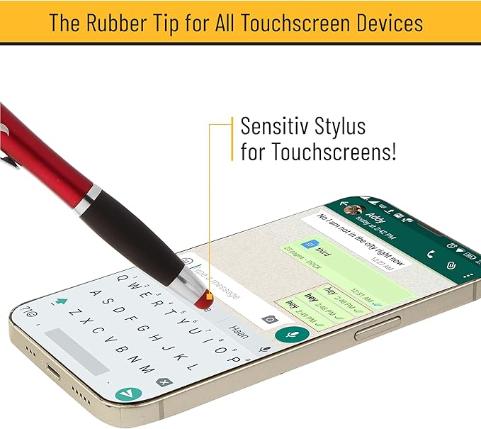 Mr. Pen- Bible Highlighter With Pen and Stylus for Touchscreens, 3 in 1, 6 pcs, Colorful Barrels, Yellow Highlighters, Black Ballpoint Pens, Highlighter Pen, Bible Pen, Bible Journaling Kit