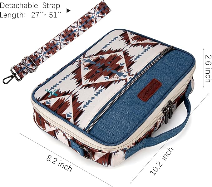 Montana West Bible Book Covers for Women Canves Bible Cases with Zippered Pocket Bible Bags Handheld Crossbody Church Bible Study Supplie