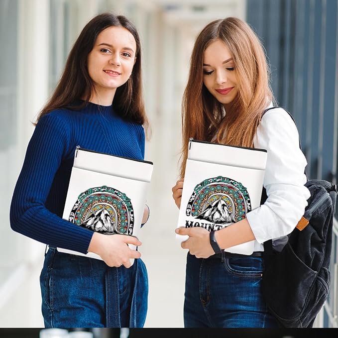 Inspirational Western Faith Christian Gifts Book Sleeve Book Cover Religious Cowgirl Accessories for Women Grandma Friend Graduation Christmas Birthday Book Lovers Gifts Book Protector with Zipper