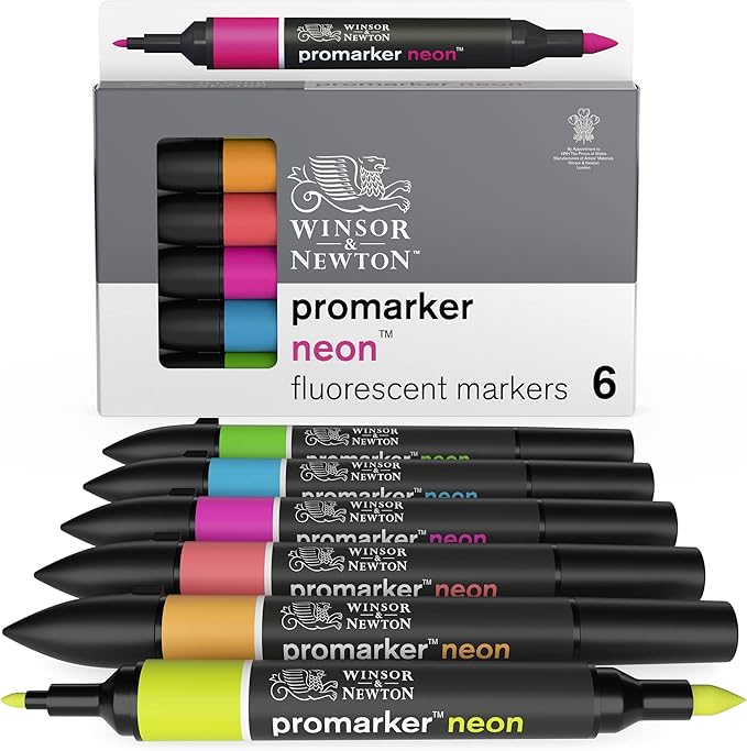 Winsor & Newton Promarker Neon, Set of 6