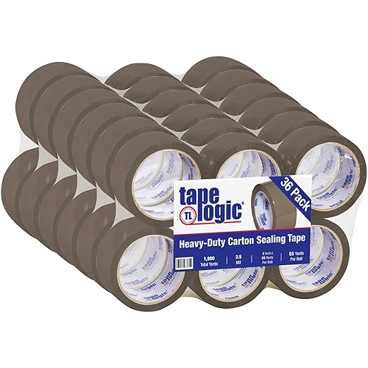 Aviditi Tape Logic T901350T Acrylic Tape, 3.5 mil Thick, 55 yds Length x 2" Width, Tan (Case of 36)