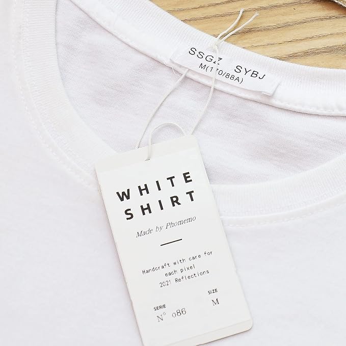 Phomemo [6x100 pcs]Original Labels for M110 M220 M221 M120 M200, 1.97''x3.15'' (50x80mm), 6 Rolls, 100 Label/Roll, Square, White,Self-Adhesive Thermal, for Clothing, Ingredient, Logo, Barcode, Address