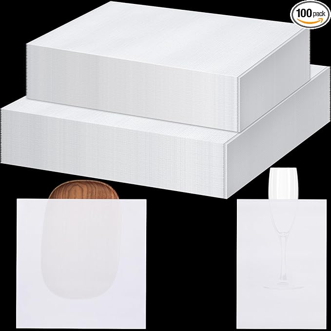 100 Pack Foam Pouches for Packing Supplies Cushion Foam Pouch for Dishes Chinaware Glasses Moving Fragile Items Wrapping and Transportation Storage (2 Sizes)