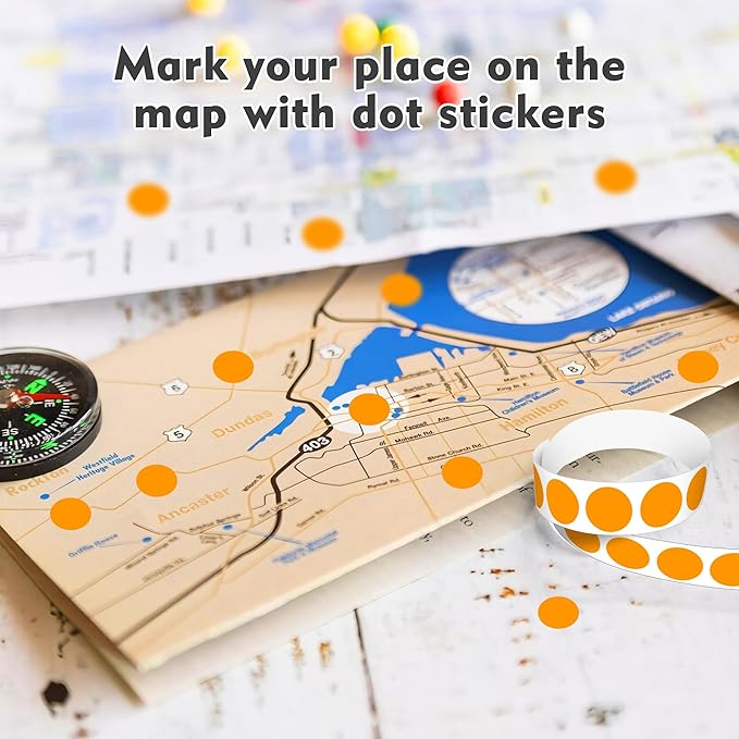 PARLAIM 3/4 Inch Roll Color Coding Labels,4000 per/4 Rolls Round Adhesive Color Coding Circle Dot Stickers for Office Home(Orange)