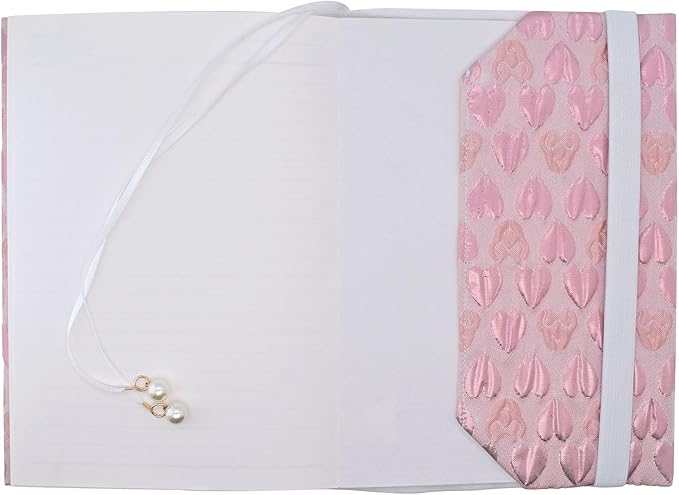 BLBMH A5 Book Covers for Paperbacks Love Adjustable Fabric Book Sleeve Cover Protector Fit for 5.5x8.2 inch Hardcover Softcover Book Novels Notebook - BC33 Pink