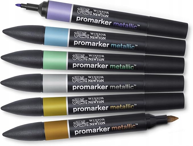 Winsor & Newton Promarker Metallic, Set of 6