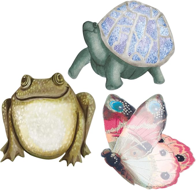 Eureka Curiosity Garden Paper Cut-Out Classroom Decorations for Teachers, 36 Pieces