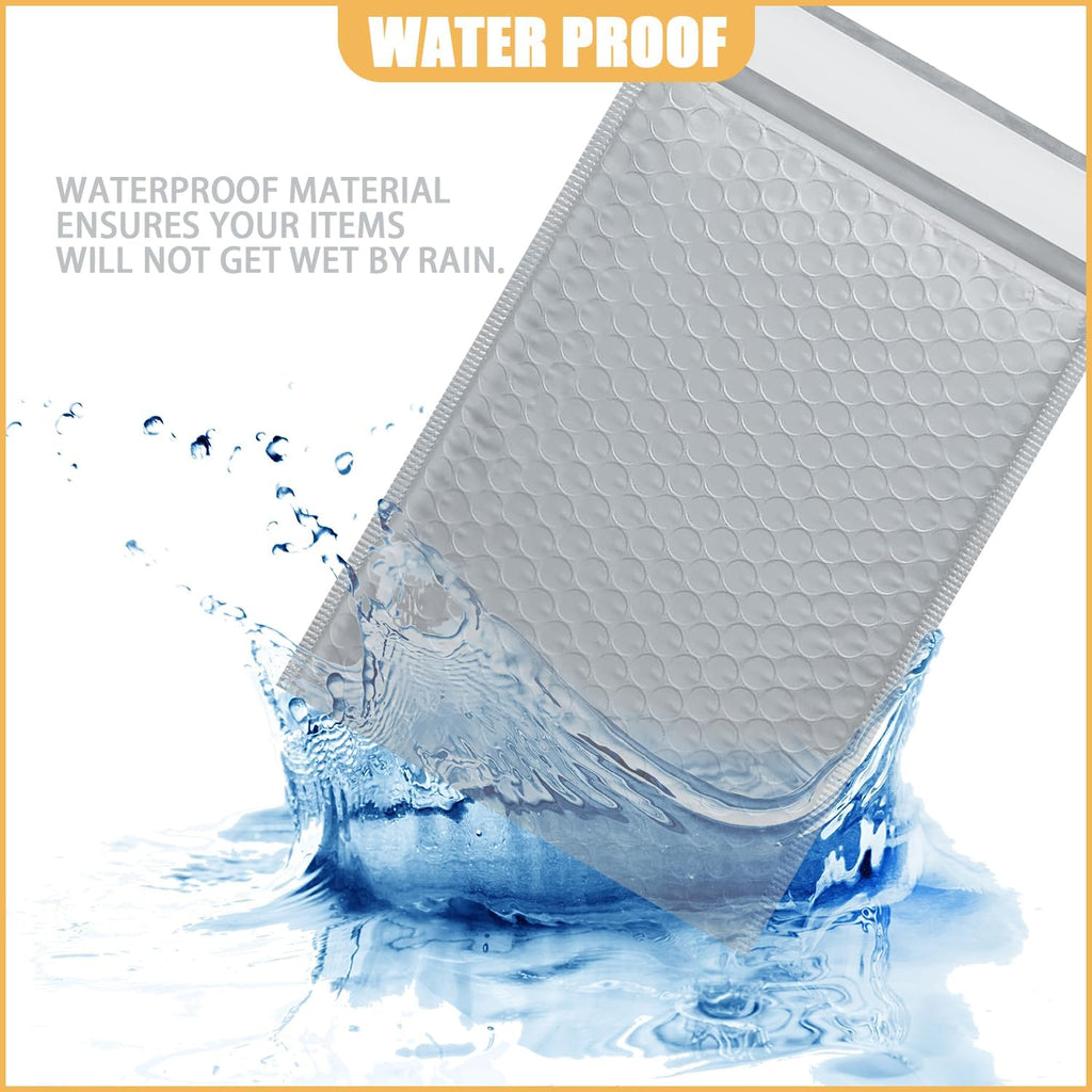 8.5in x 11in Bubble Mailer, Gray Poly Mailer, Padded Envelope, Shipping Envelope, Waterproof, Self-Sealing, For Small Business, Shipping, Mailing, Boutique Packaging(25PCS)