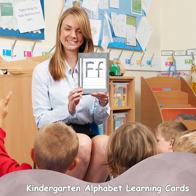 Bulletin Board Alphabet - ABC Alphabet Poster Classroom Decorating Set Preschool English Poster Kindergarten Elementary Classroom Wall Decor Daycare Homeschool Supplies (Morandi)