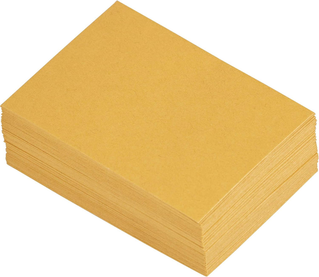 JAM PAPER #4 Coin Business Commercial Envelopes with Peel and Seal Closure - 3 x 4 1/2 - Brown Kraft Manila - 100/Pack