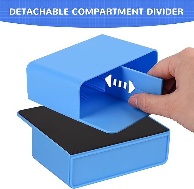 Magnetic Dry Erase Marker Holder, Magnetic Pen Marker Holder for Whiteboard, Fridge, Locker Accessories, School, Office, Home, Magnet Pen Cup,1 Pack, Blue