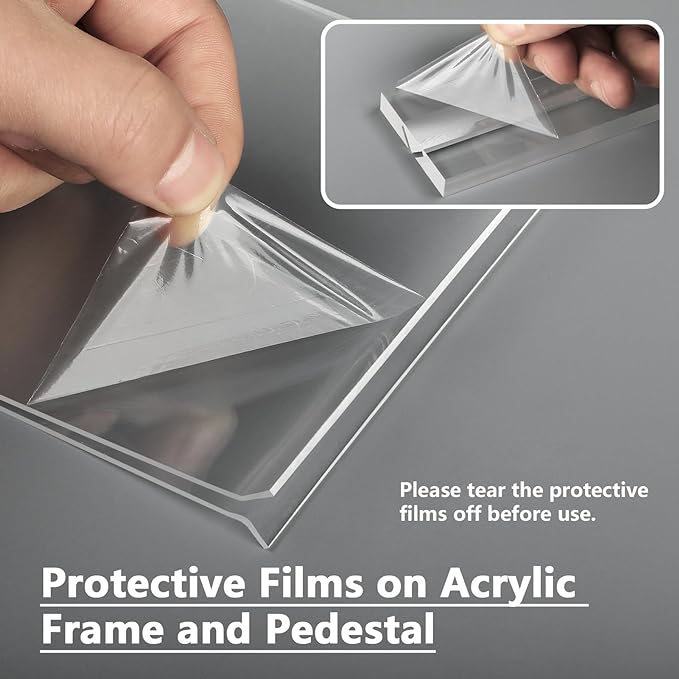 MaxGear 8.5 X 11 Acrylic Sign Holder Horizontal 2Pack, Double Sided Display Stand, Clear Table Sign Holders Flyer Menu Holders, Plastic Paper Holder Picture Frame for Office, Store, Restaurant