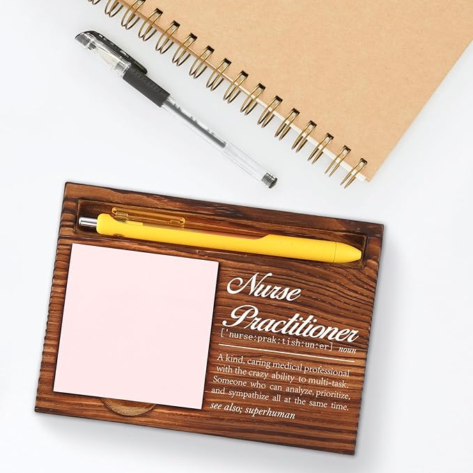 Appreciation Gifts for Nurse Practitioner, for Nursing Students Gifts, Nurses Definition Gifts, Nurses Week, Nurse Practitioner Counselor Gifts, Desk Retro Note Pad Holder VN342