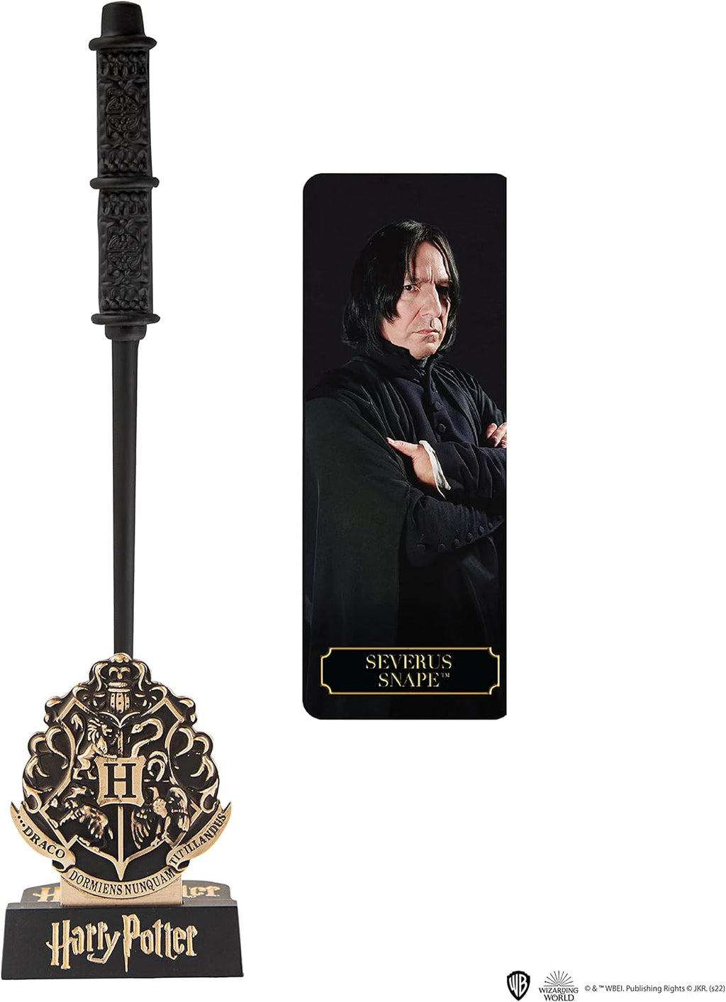 Cinereplicas Harry Potter - Severus Snape Wand Pen with Stand & Lenticular Bookmark - Official License