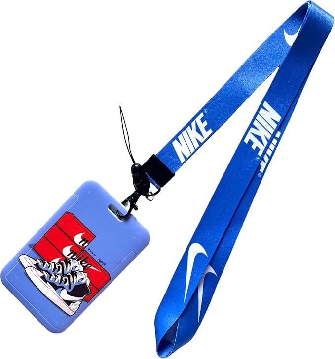 AllStyle By Patel Neck Strap Compatible Lanyard With ID Holder Suitable for Women Men Kids (Blue Lanyard + SkyBlue ID Holder)