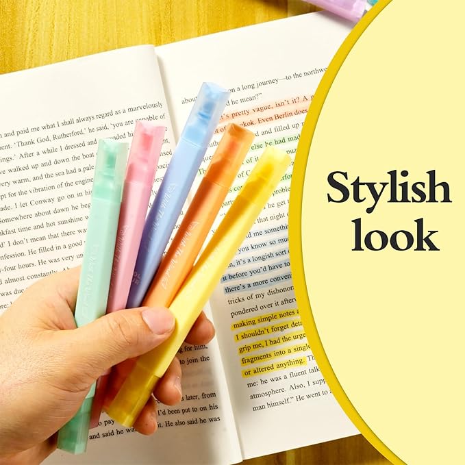 12 Pack Bible Highlighters and Pens No Bleed， Aesthetic Cute Highlighters， Highlighters Assorted Colors Quick Dry Marking Pen Study Journaling Office School Supplies (classical)