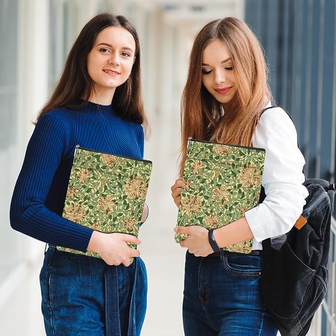 Retro Floral Book Sleeve Book Cover Classic Flower Book Protector with Zipper Christmas Birthday Book Club Gifts Book Accessories for Women Sister Reader Librarian Girls Bookish Book Lovers Gifts